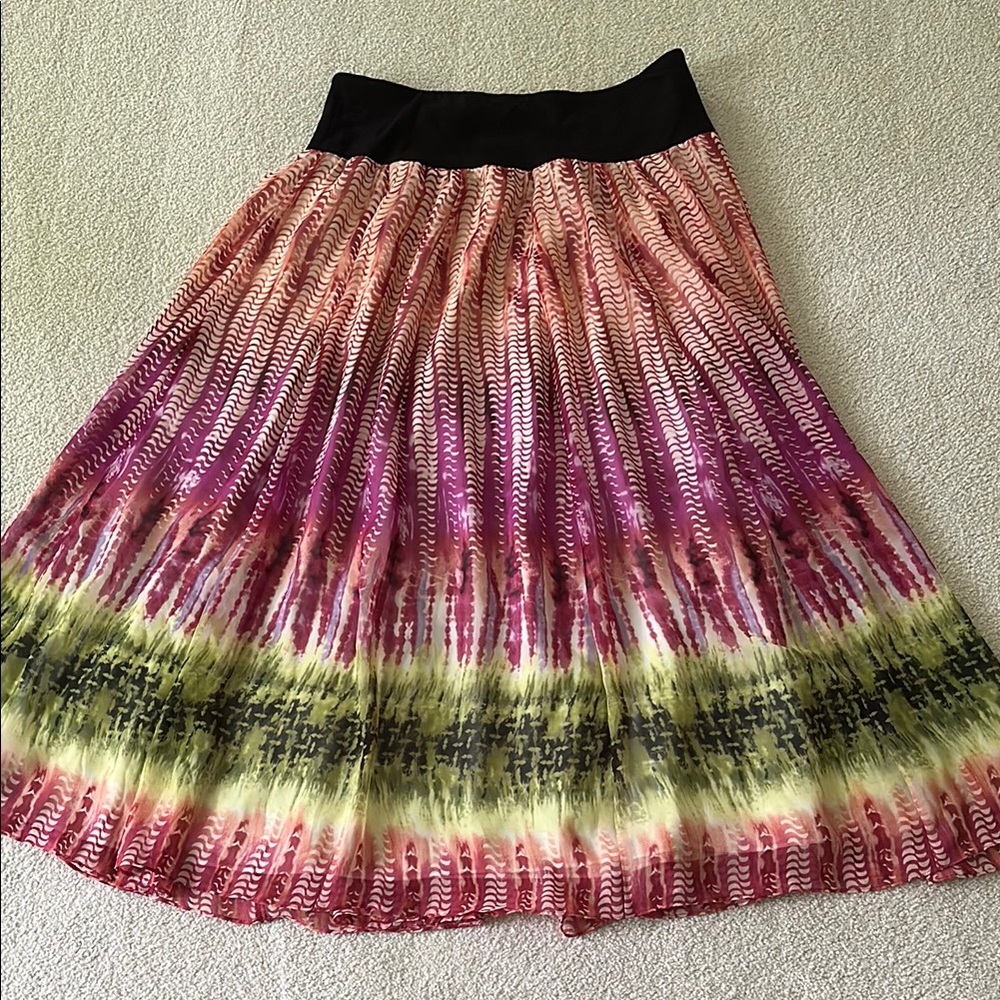 Jones New York Pink Midi A-Line Skirt